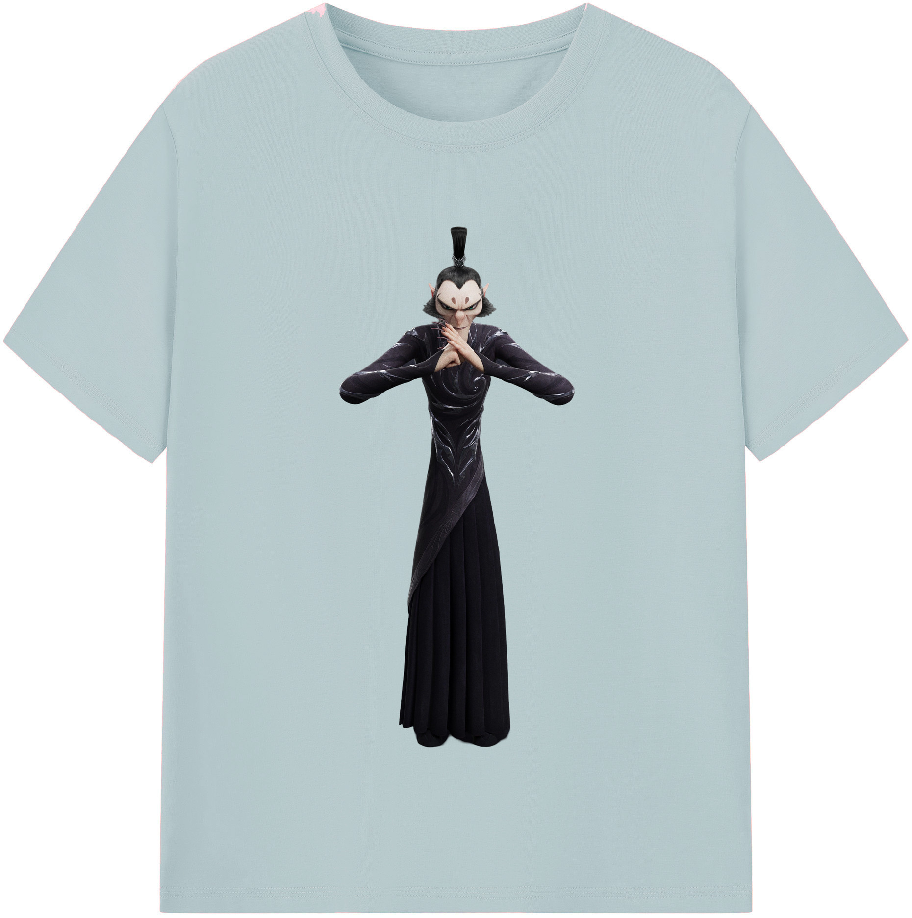 （画像用） Ne Zha 2 ナタ 魔童の大暴れ 綿100％半袖Tシャツ（フロントプリント）